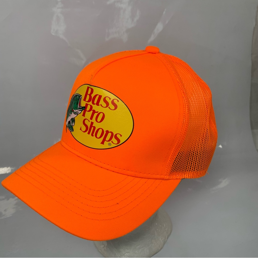 Bass Pro Shops Trucker Snap Back Hat OS Orange